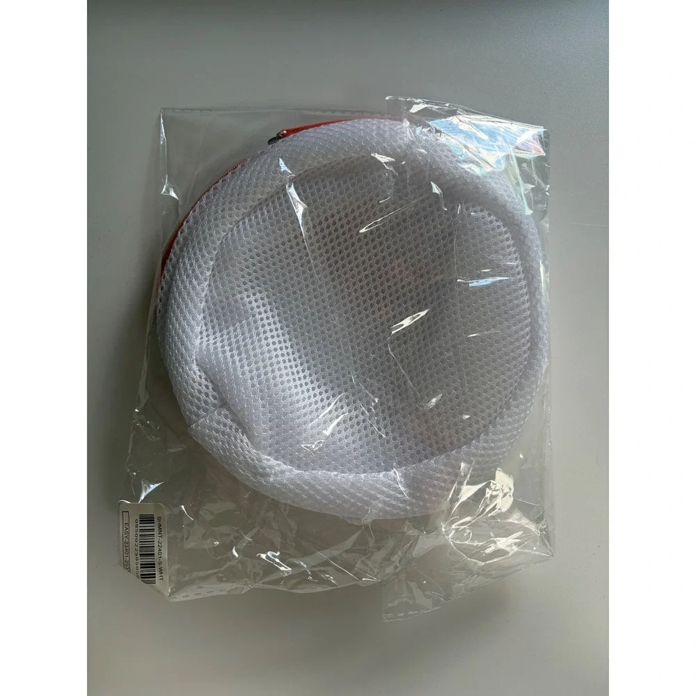 Shapermint Bra Saver Mesh Laundry Bag White Orange Trim SHMNT-22401-S-WHT NWT